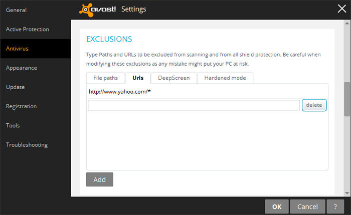 You are currently viewing Ajouter une exclusion à AVAST – Astuce de Geek